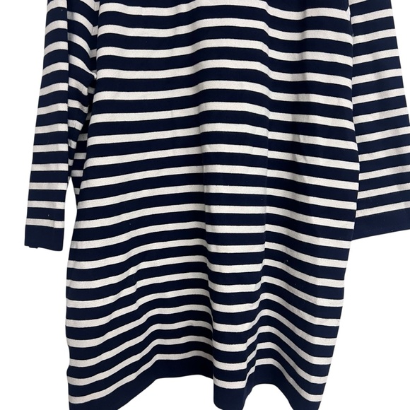 Tuckernuck Navy and White Striped Knit Liv Longline Cardigan Preppy Nautical XXL - Picture 7 of 10